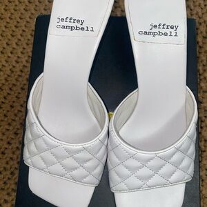 Jeffrey Campbell White Quilted Women's Shoes